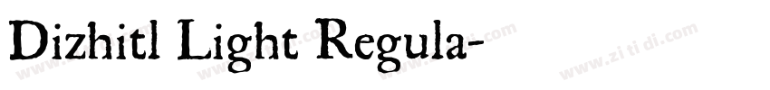 Dizhitl Light Regula字体转换
